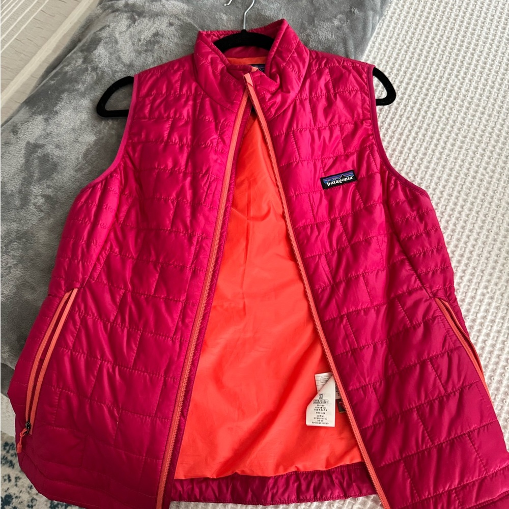 Patagonia Women's Nano Puff Packable Bright Pink Quilted Vest